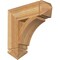Ekena Millwork Thorton Arts & Crafts Rough Sawn Bracket, Western Red Cedar, 6"W x 22"D x 22"H BKT06X22X22THR03RWR - alternate 1